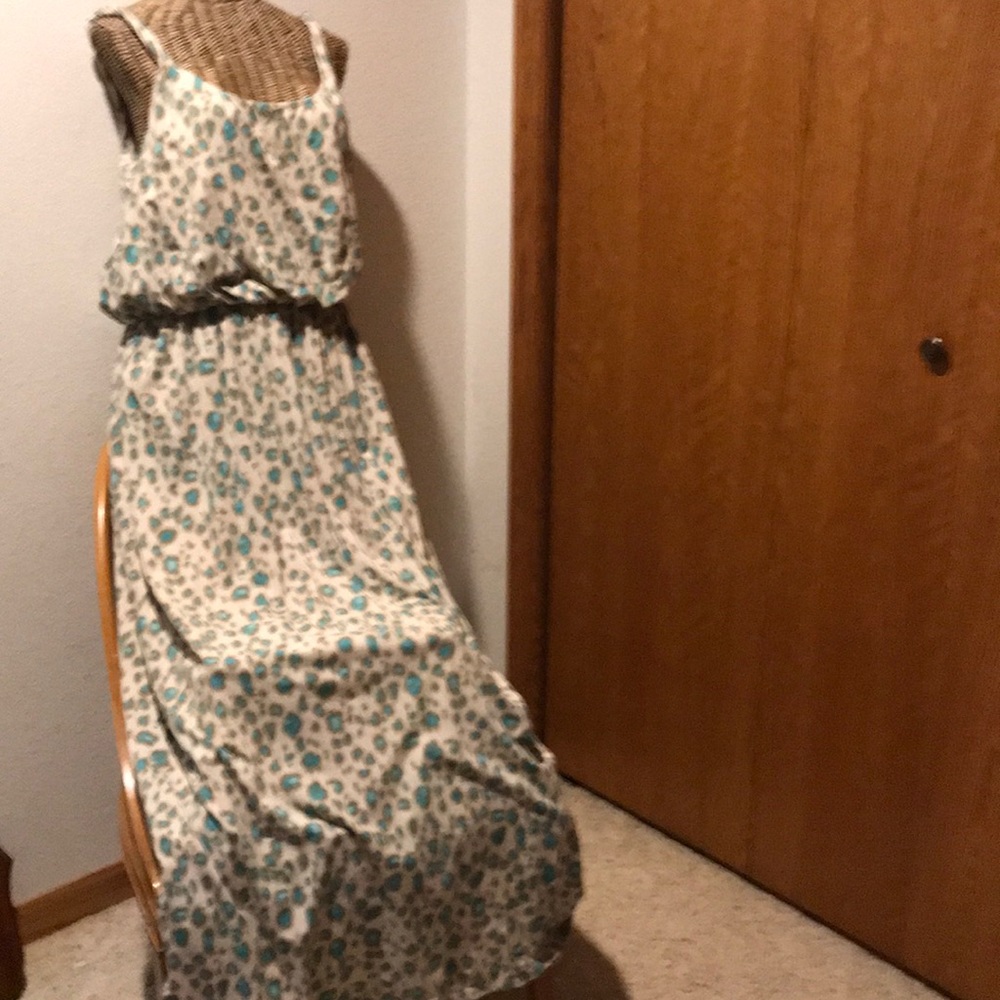 Loft Animal print Maxi Dress Size Large